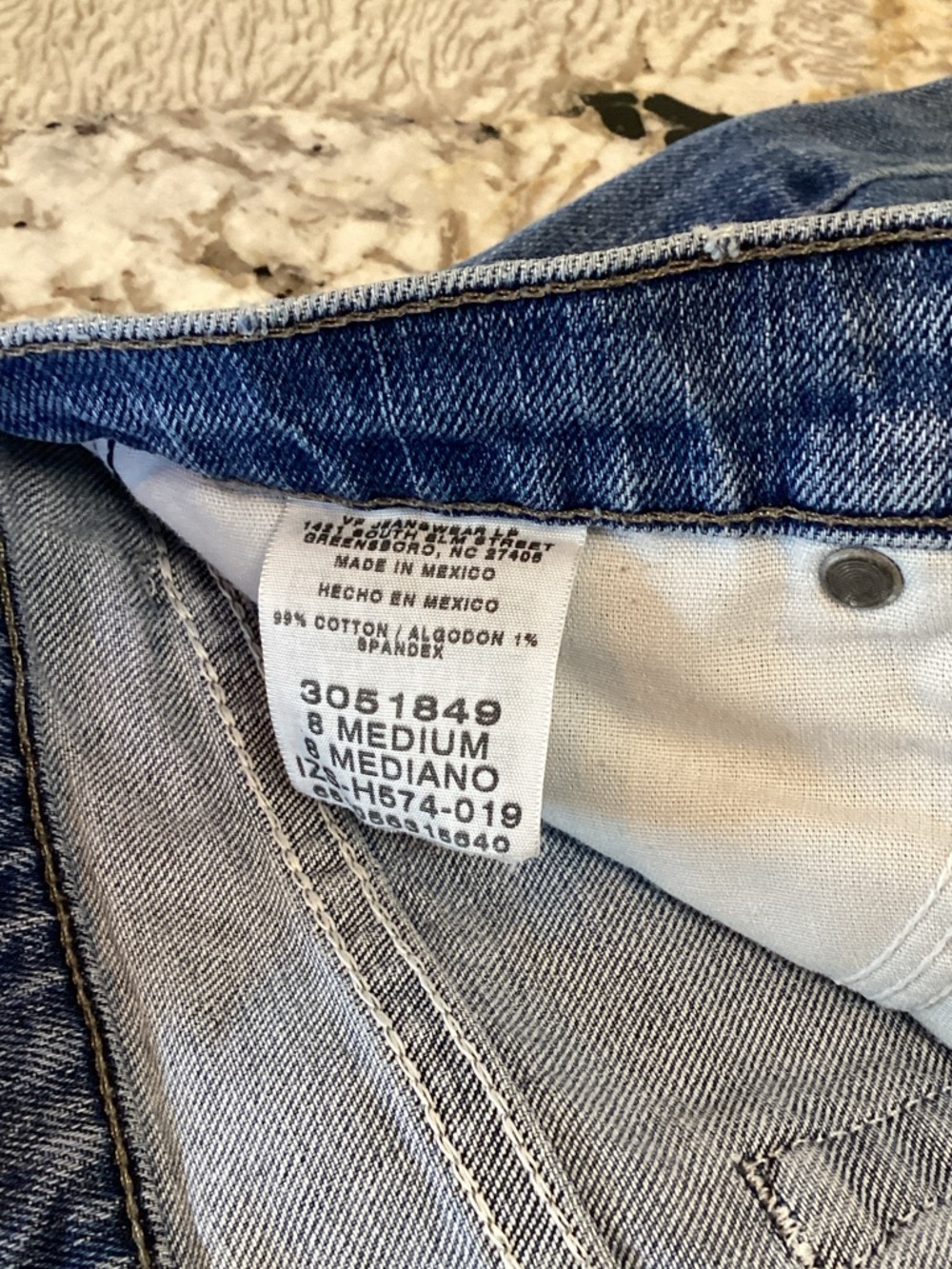 Lee Relaxed Straight Jeans Size 8M Blue Denim High Rise 3051849 - Picture 9 of 12